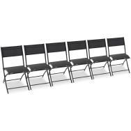 Lot de 6 Chaise jardin pliante C43 en lot