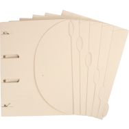 Lot de 6 Chemise Smartfolder - tree free - pack de 6 - A4 - Beige