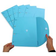 Lot de 6 Chemise perforée Smartfolder - A4 - Lot de 6 - bleu