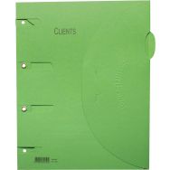 Lot de 6 Chemise perforée Smartfolder - Clients - A4