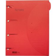 Lot de 6 Chemise perforée Smartfolder - Factures - A4