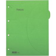 Lot de 6 Chemise perforée Smartfolder - Français - A4