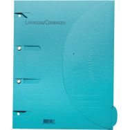 Lot de 6 Chemise perforée Smartfolder - Livraisons/Commandes - A4