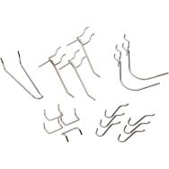 Lot de 6 Crochets pour panneaux perforés StorePlus Flex M 16