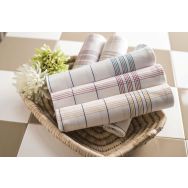 Lot de 6 Essuie verre 50 x 70 cm coloris assortis