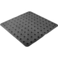 Lot de 6 Fond de douche PVC translucide - 53x53 cm - Noir