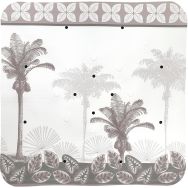 Lot de 6 Fond de douche vinyle Black tree - 48,5x48,5 cm