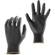 Lot de 6 Gants polyesther enduit polyuréthane - 10
