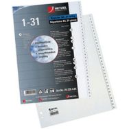 Lot de 6 Intercalaire à chiffre en plastique, A4