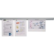 Lot de 6 Jalema Grip: avec fixation par aimant: 600 mm: argent-gris