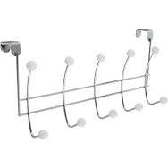 Lot de 6 Patère de porte - 10 têtes métal