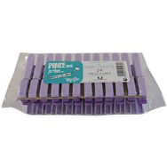 Lot de 6 Pince à linge en plastique x24 la super chouette