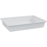 Lot de 6 Plat HIPS 49 cm HIPS Blanc cassé