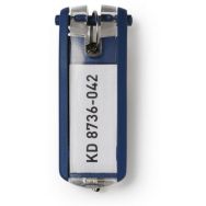 Lot de 6 Porte-clés Key Clip Bleu