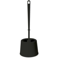 Lot de 6 Pot boule et brosse WC - Noir