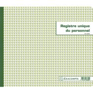 Lot de 6 Registre unique du personnel (salariés et stagiaires) - 56 pages