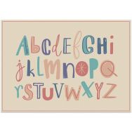 Lot de 6 Sets De Table Alphabet