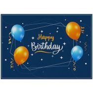 Lot de 6 Sets De Table Anniversaire Bleu