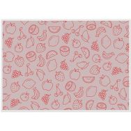 Lot de 6 Sets De Table Fruits Abstrait Rouge
