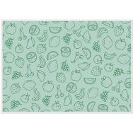 Lot de 6 Sets De Table Fruits Abstrait Vert