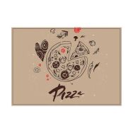 Lot de 6 Sets De Table Pizza Abstrait