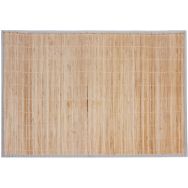 Lot de 6 Tapis bambou à lamelles gansé - 60x90 cm