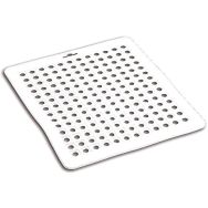 Lot de 6 Tapis d'évier souple en plastique blanc antidérapant