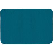Lot de 6 Tapis de sortie de bain Bleu lagon - Mircofibre - 45x75 cm