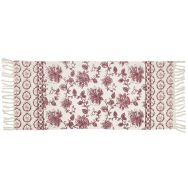 Lot de 6 Tapis de sortie de bain Bohème chic - Coton - 50x120 cm