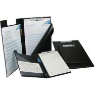 Lot de 6 WEDO Porte-bloc double, A5, avec film protecteur, noir