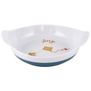 Lot de 6 assiettes bébé antidérapantes en mélamine - Plastorex