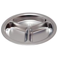 Lot de 6 assiettes compartimentées inox Plastorex
