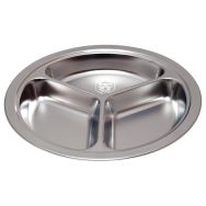 Lot de 6 assiettes compartimentées ø 20 cm inox