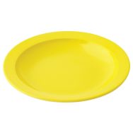 Lot de 6 assiettes creuses Ø 20,5 cm mélamine - jaune