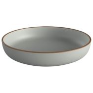 Lot de 6 assiettes creuses en RPET recyclé Ø 22,2cm gris - Plastorex