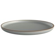Lot de 6 assiettes plates en RPET recyclé gris - Plastorex