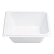 Lot de 6 bacs mélamine GN 1/8 - 13.8 x 11.4 x 6.5 cm - blanc
