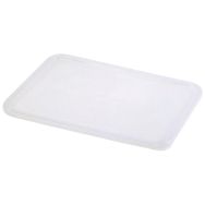 Lot de 6 couvercles polypropylène pour plateau inox 3 compartiments