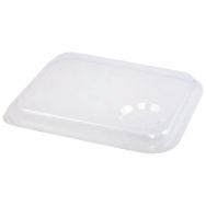 Lot de 6 couvercles polypropylène pour plateau inox 4 compartiments