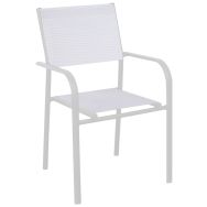 Lot de 6 fauteuils DUCA TPEP chiné/alu Proloisirs