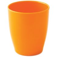 Lot de 6 gobelets mélamine - enfant 16 cl - orange foncé