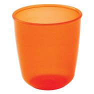 Lot de 6 gobelets polypropylène 15 cl - orange translucide