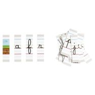 Lot de 6 lettres cursives petit format