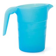 Lot de 6 pichets polypropylène 1,5l empilables sans couvercle - bleu