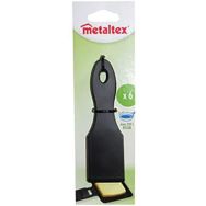 Lot de 6 spatules à raclette en nylon noir
