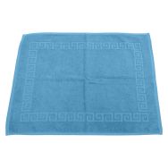 Lot de 6 tapis de bain Lea azur 50 x 70 cm