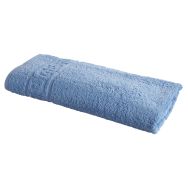 Lot de 6 tapis de bain éponge Wali 50 x 70 cm, coloris bleu
