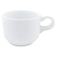 Lot de 6 tasses à café 17,5 cl - mélamine blanche