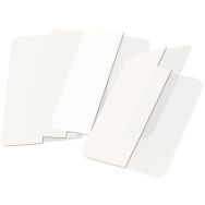 Lot de 72 Index de signalisation, permanents, 12 x 25 mm blanc