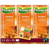 Lot de 75 Thé rooibos Fairtrade - Pickwick - 75 sachets